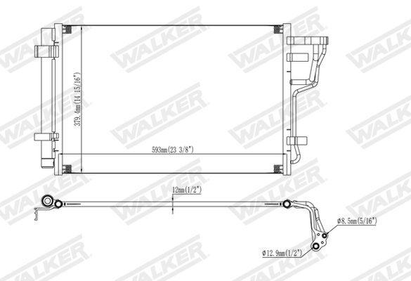 Walker Condensor, airconditioning WCD00130