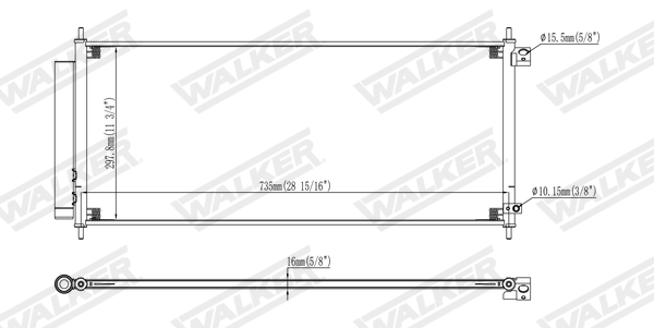 Walker Condensor, airconditioning WCD00131