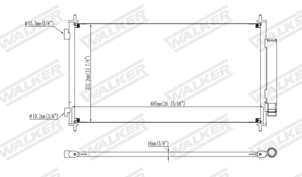 Walker Condensor, airconditioning WCD00134