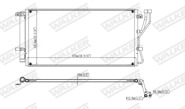 Walker Condensor, airconditioning WCD00137