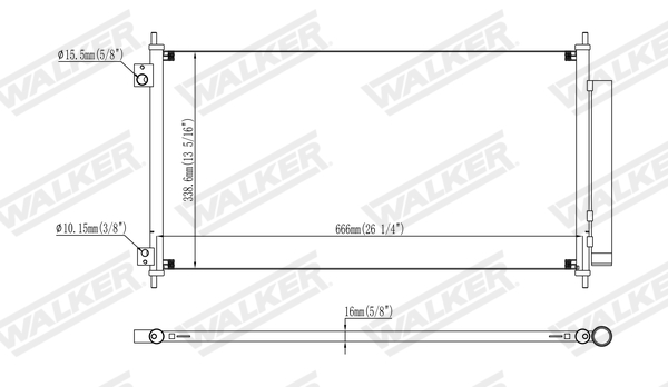 Walker Condensor, airconditioning WCD00139