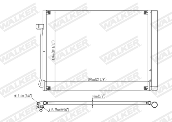 Walker Condensor, airconditioning WCD00144