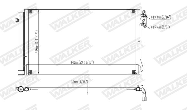 Walker Condensor, airconditioning WCD00145