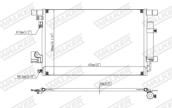 Walker Condensor, airconditioning WCD00146