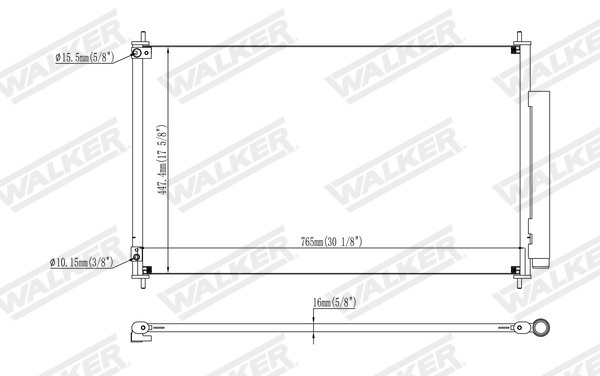 Walker Condensor, airconditioning WCD00152