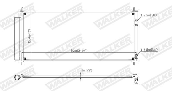 Walker Condensor, airconditioning WCD00157
