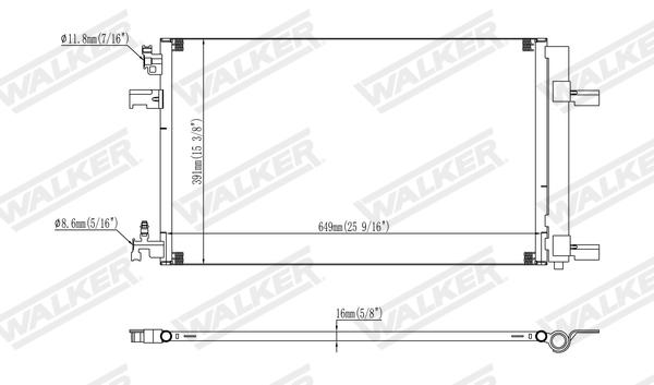 Walker Condensor, airconditioning WCD00158