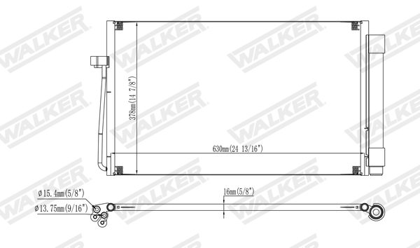 Walker Condensor, airconditioning WCD00161