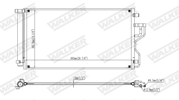 Walker Condensor, airconditioning WCD00162