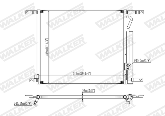 Walker Condensor, airconditioning WCD00165