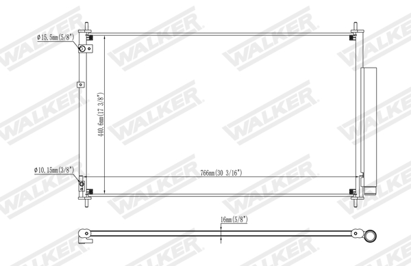 Walker Condensor, airconditioning WCD00170