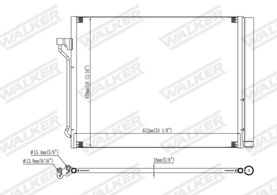 Walker Condensor, airconditioning WCD00173