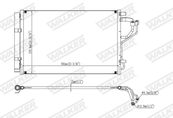 Walker Condensor, airconditioning WCD00179
