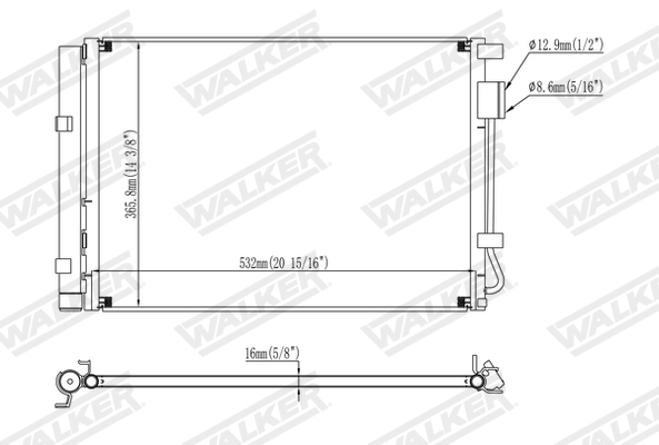 Walker Condensor, airconditioning WCD00181