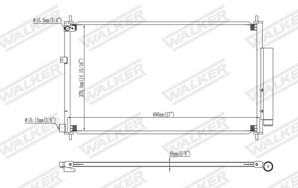 Walker Condensor, airconditioning WCD00187