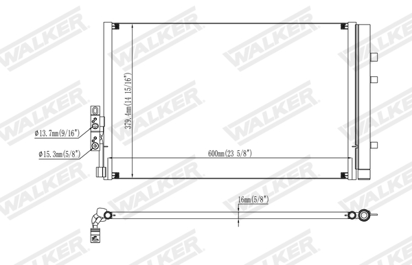 Walker Condensor, airconditioning WCD00195