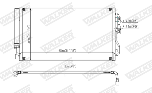 Walker Condensor, airconditioning WCD00205