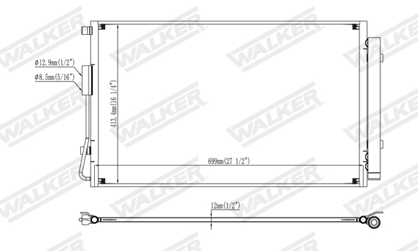 Walker Condensor, airconditioning WCD00206
