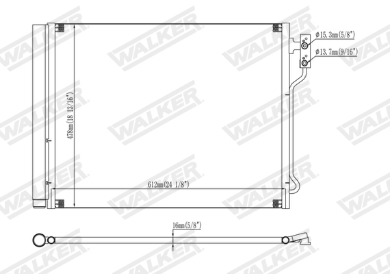 Walker Condensor, airconditioning WCD00210