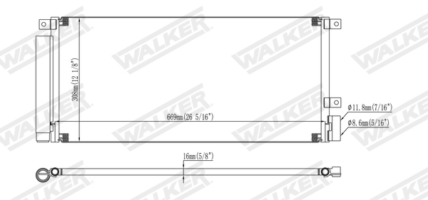 Walker Condensor, airconditioning WCD00212