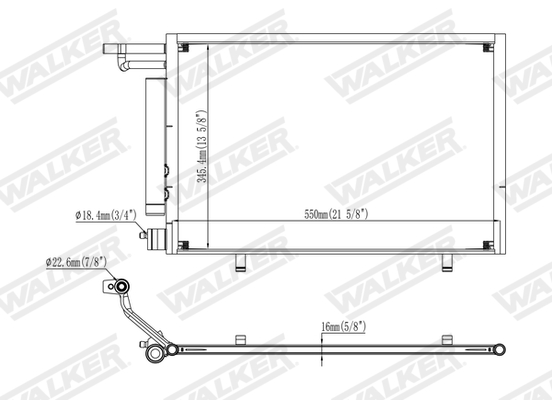 Walker Condensor, airconditioning WCD00219