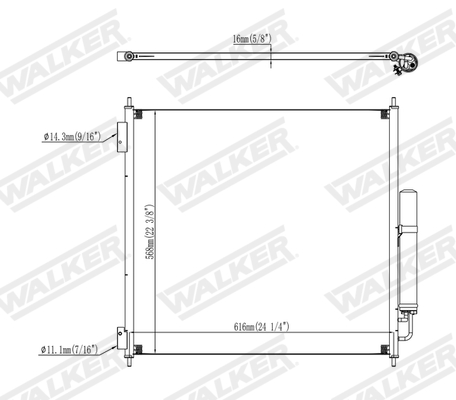 Walker Condensor, airconditioning WCD00231