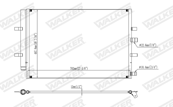 Walker Condensor, airconditioning WCD00236