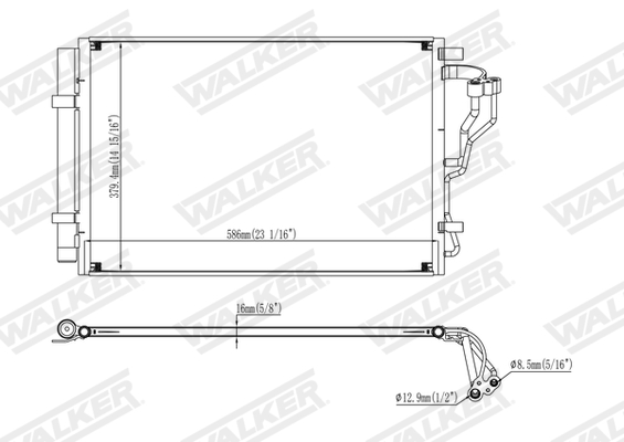 Walker Condensor, airconditioning WCD00239