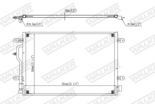 Walker Condensor, airconditioning WCD00247