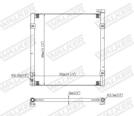 Walker Condensor, airconditioning WCD00251