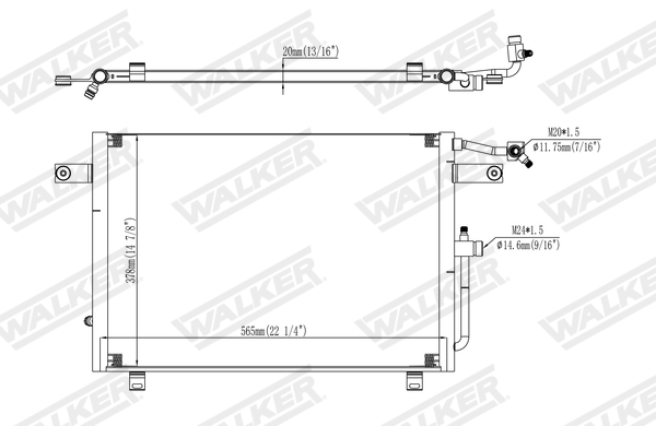 Walker Condensor, airconditioning WCD00253