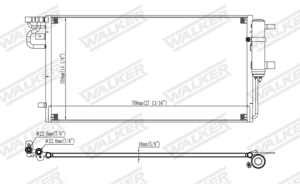 Walker Condensor, airconditioning WCD00257