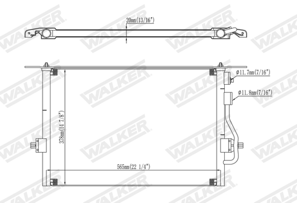 Walker Condensor, airconditioning WCD00259
