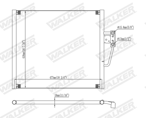 Walker Condensor, airconditioning WCD00260