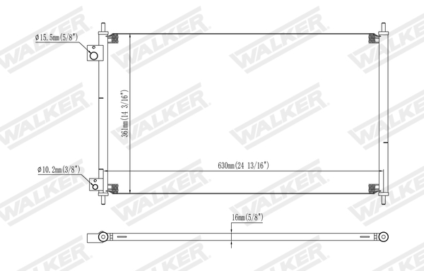 Walker Condensor, airconditioning WCD00266