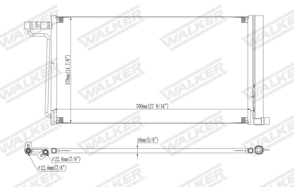 Walker Condensor, airconditioning WCD00269