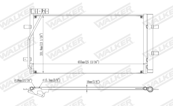 Walker Condensor, airconditioning WCD00271
