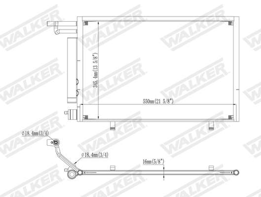 Walker Condensor, airconditioning WCD00272