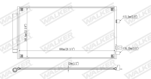 Walker Condensor, airconditioning WCD00273