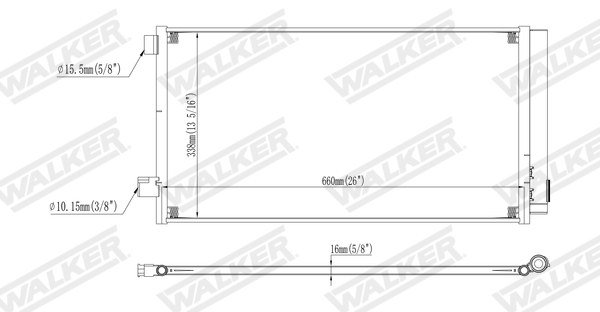 Walker Condensor, airconditioning WCD00274
