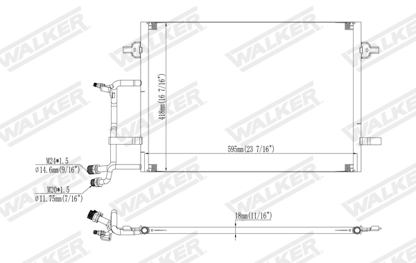 Walker Condensor, airconditioning WCD00283