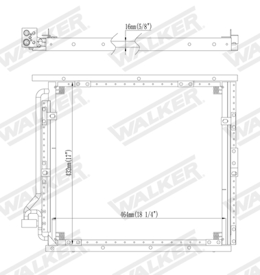 Walker Condensor, airconditioning WCD00307