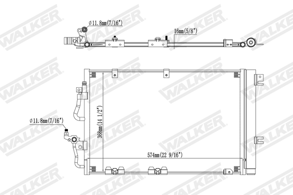Walker Condensor, airconditioning WCD00311