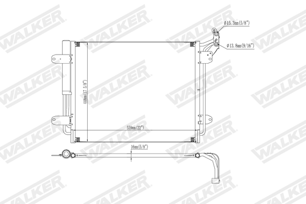 Walker Condensor, airconditioning WCD00312