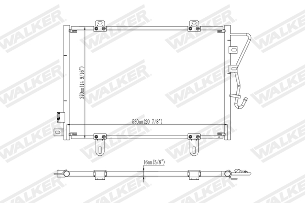 Walker Condensor, airconditioning WCD00314