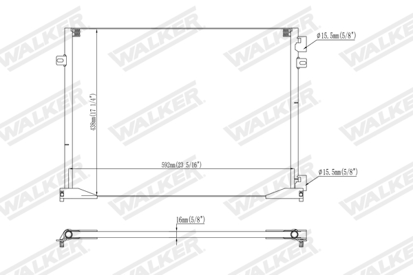 Walker Condensor, airconditioning WCD00315