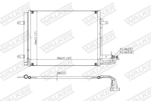Walker Condensor, airconditioning WCD00316