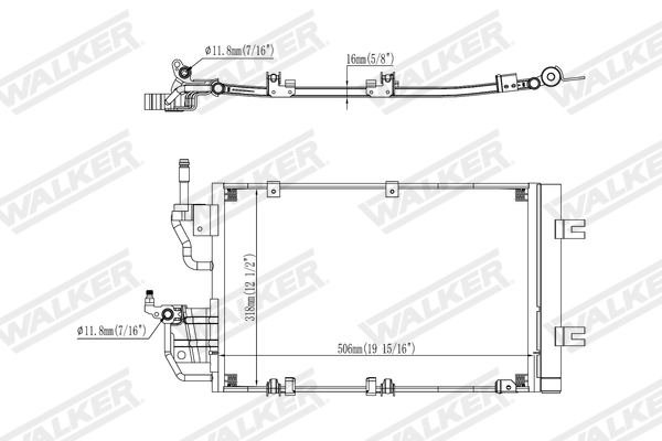 Walker Condensor, airconditioning WCD00318