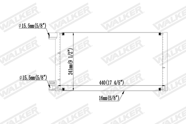 Walker Condensor, airconditioning WCD00320