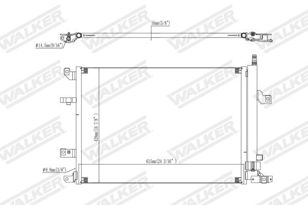 Walker Condensor, airconditioning WCD00321